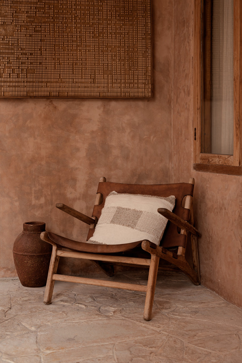 The Linen Threads kussenhoes - wit naturel