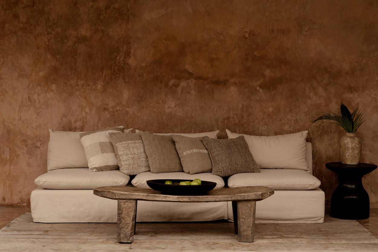 The Linen Edit Kussenhoes - Naturel