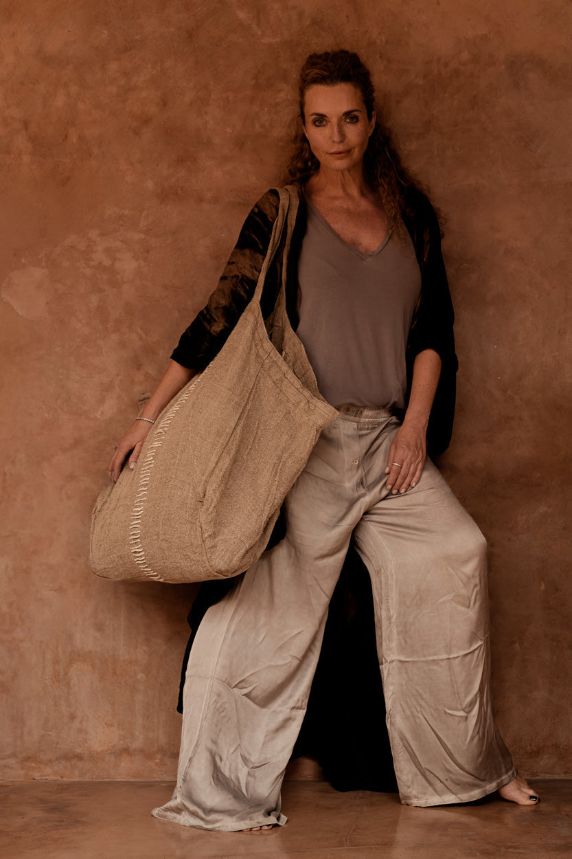 De Tote-ally linnen shopper - naturel