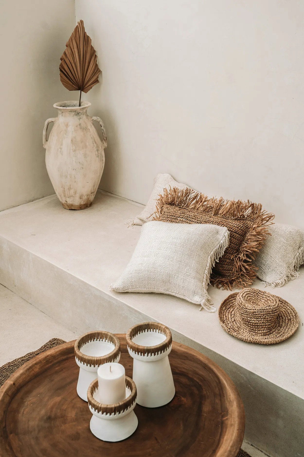 The Pretty Candle Holder - Wit Naturel - S