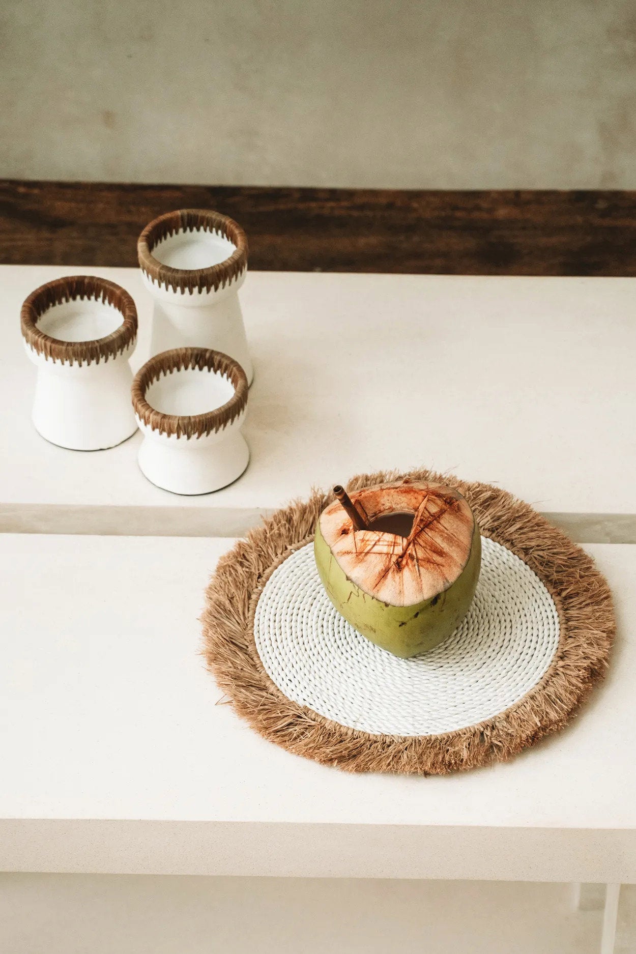 The Pretty Candle Holder - Wit Naturel - S