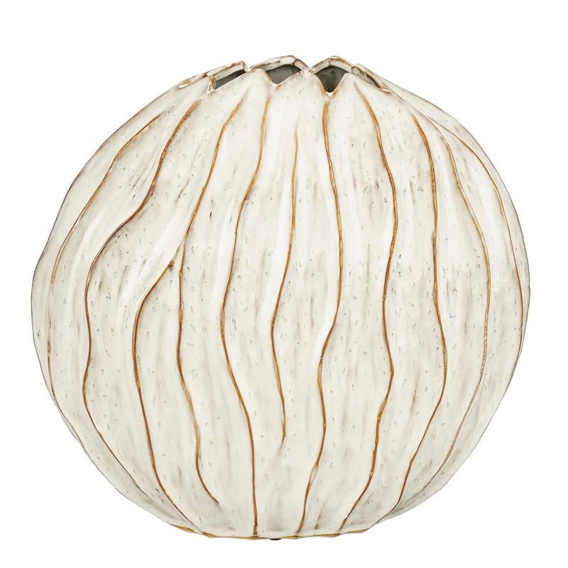 Jovi Vaas - L43 x B23 x H41 cm - Keramiek - Wit-vazen-Mica Decorations-Ik Hout ervan.