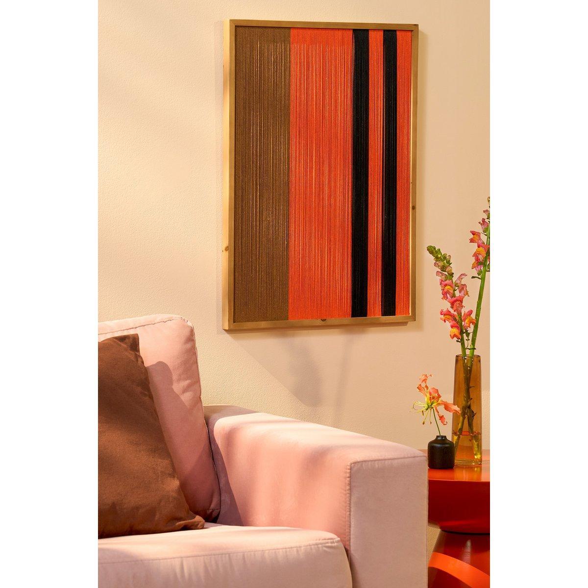 Kuba Wanddecoratie - L50 x B3 x H70 cm - FSC 100% - Katoen - Oranje-boho musthaves-Mica Decorations-Ik Hout ervan.