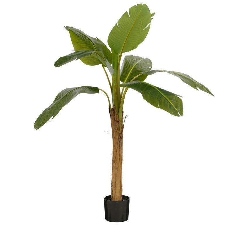 Kunstplant Bananenboom in Pot - H155 x Ø90 cm - Groen-Mica Decorations-Ik Hout ervan.