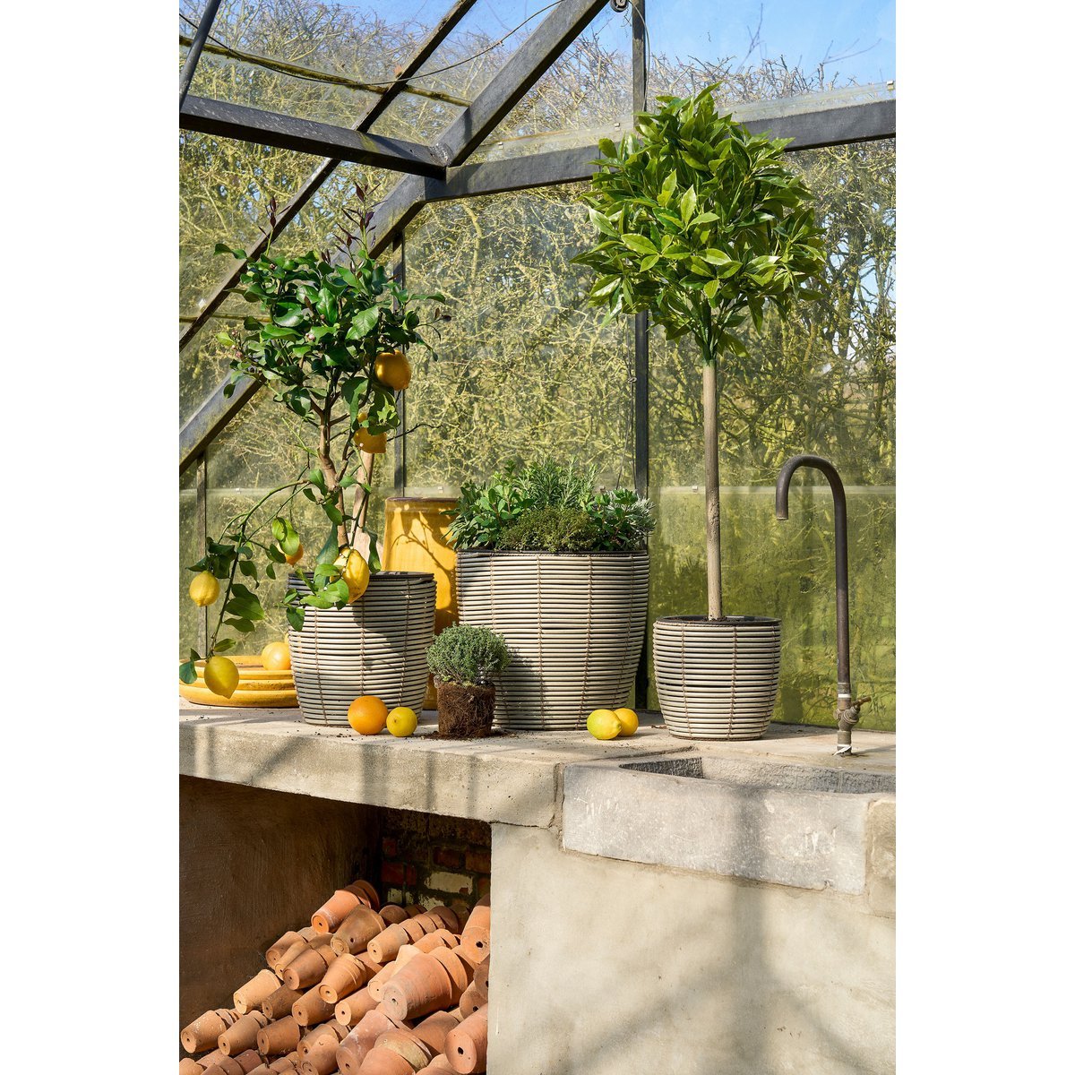 Laurierboom Kunstplant - H120 x Ø40 cm - Groen-Kunst planten-Mica Decorations-Ik Hout ervan.