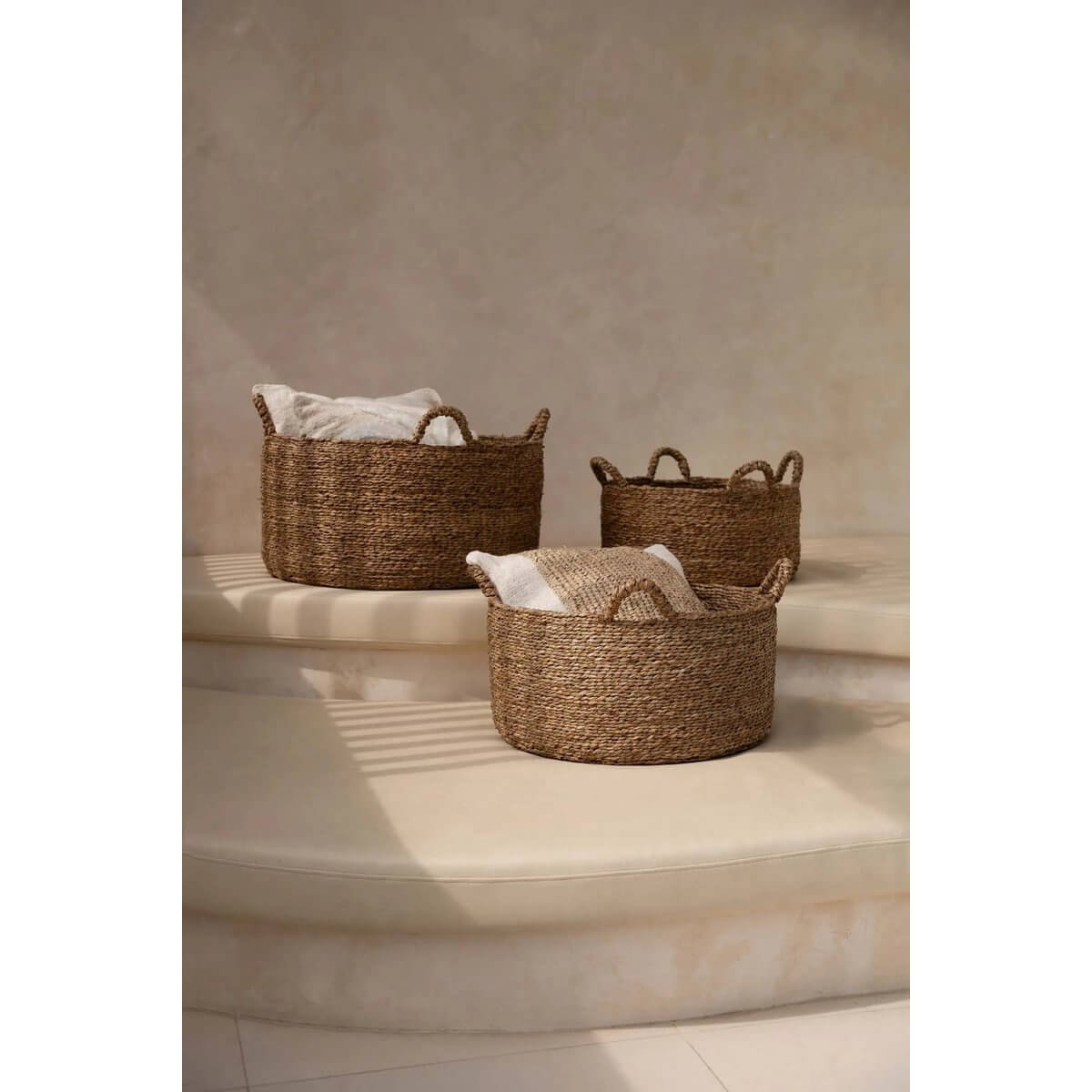 Les Quatre Mains Baskets - Naturel - M