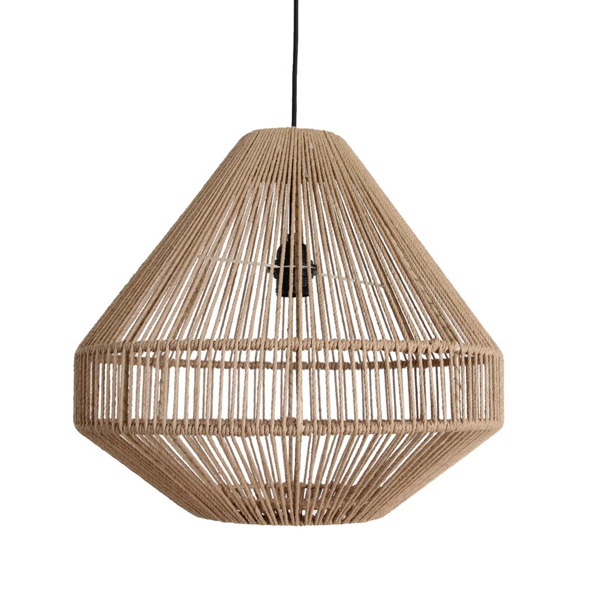 Linea hanglamp Diamond naturel-Hanglampen-Raw Materials-Ik Hout ervan.