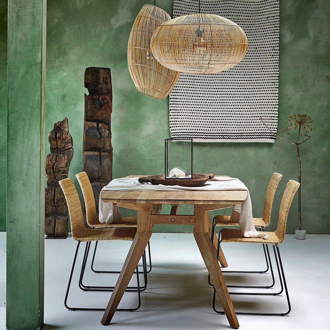 Luna hanglamp Halo naturel-Hanglampen-Raw Materials-Ik Hout ervan.
