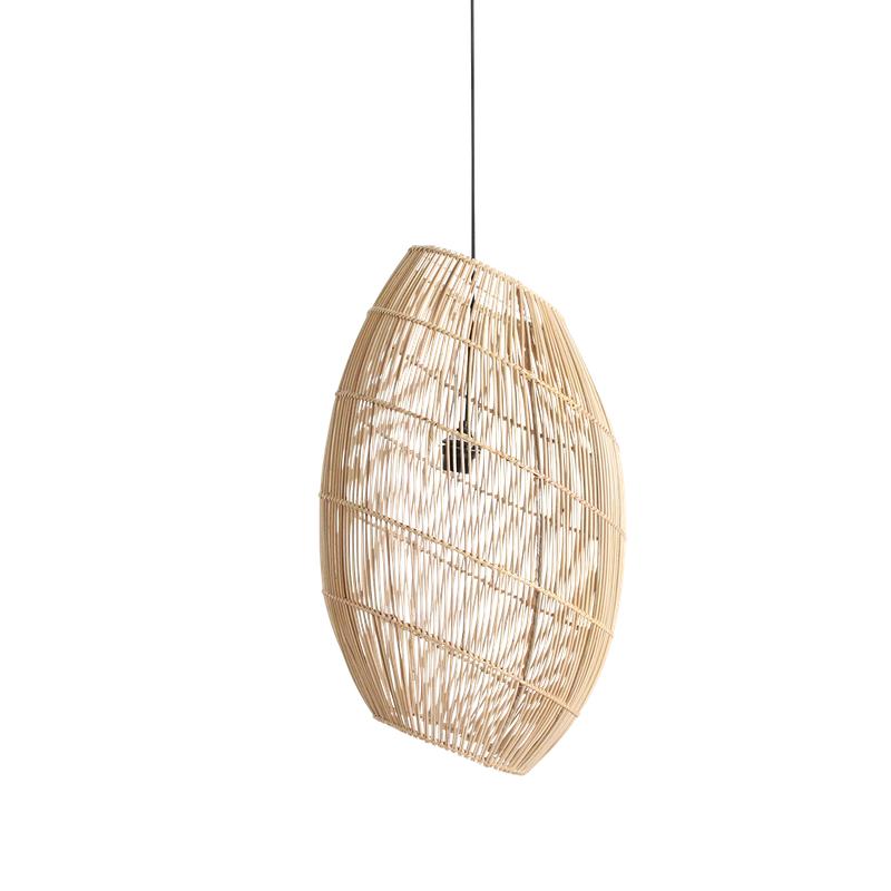 Luna hanglamp Halo naturel-Hanglampen-Raw Materials-Ik Hout ervan.