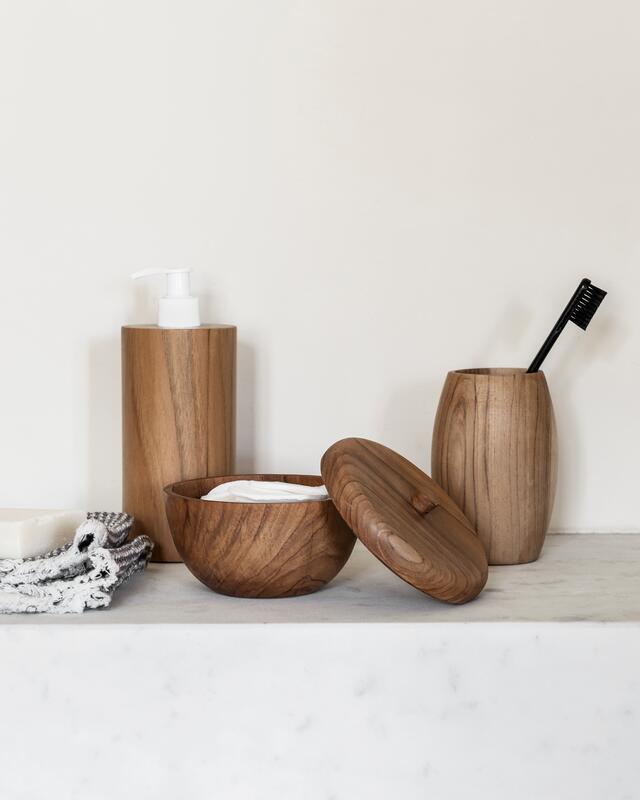 Houten beker MUST Living Wellness - Bestellen per 4 stuks