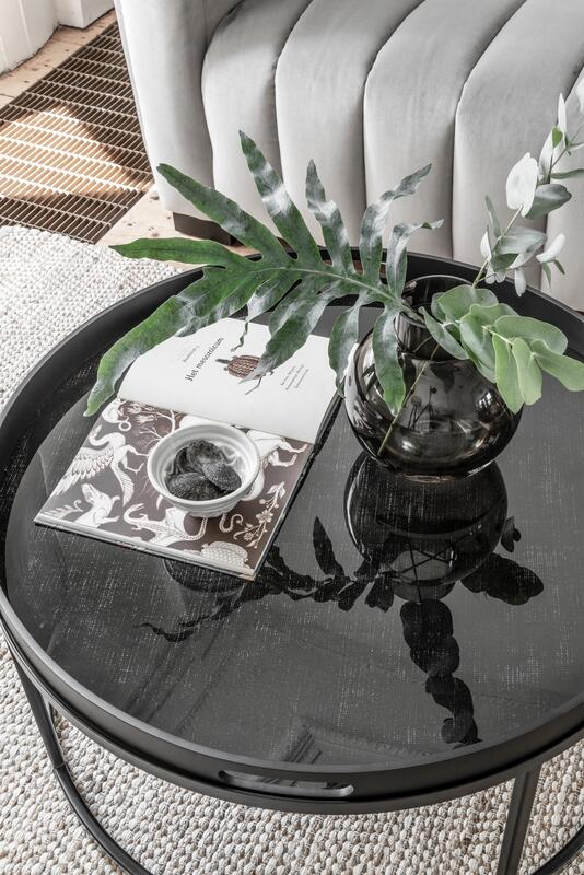 Salontafel Golden Fiber groot