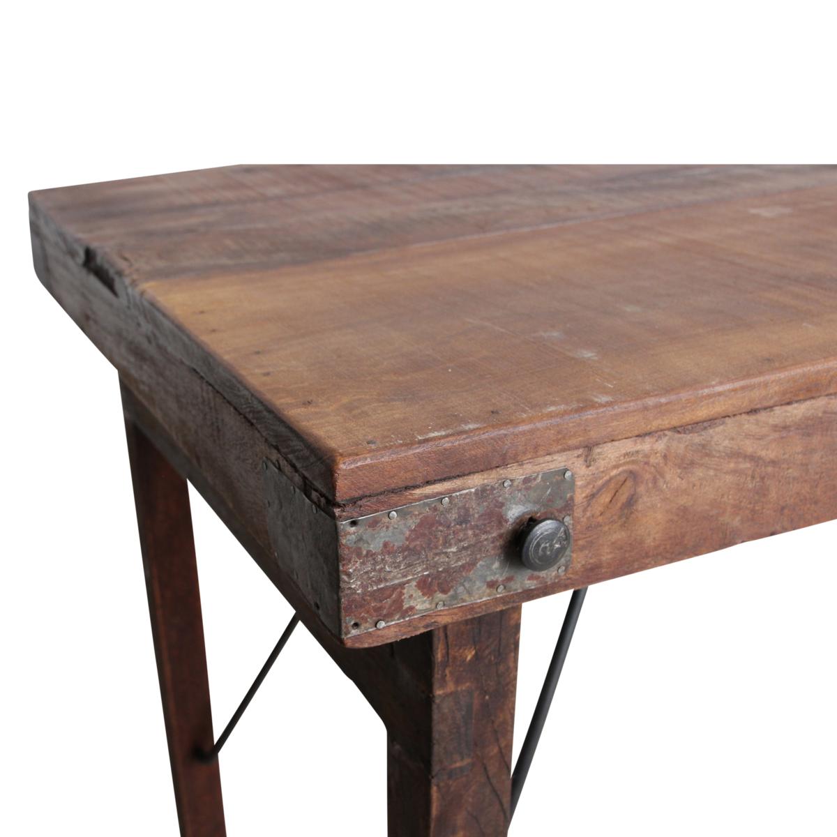 Markt bartafel bruin opklapbaar