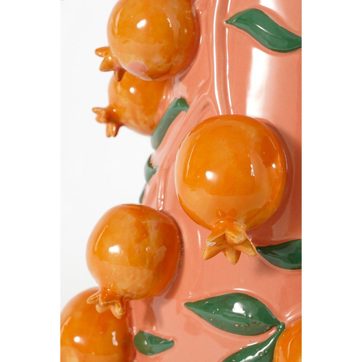 Melika Vaas - H31 x Ø34 cm - Keramiek - Roze-vazen-Mica Decorations-Ik Hout ervan.