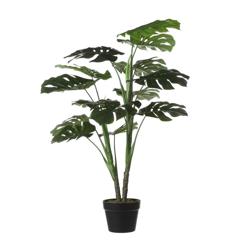 Monstera Kunstplant - H100 x Ø70 cm - Groen-Kunst planten-Mica Decorations-Ik Hout ervan.