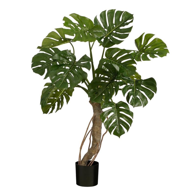 Monstera Kunstplant - H135 x Ø100 cm - Groen-Mica Decorations-Ik Hout ervan.
