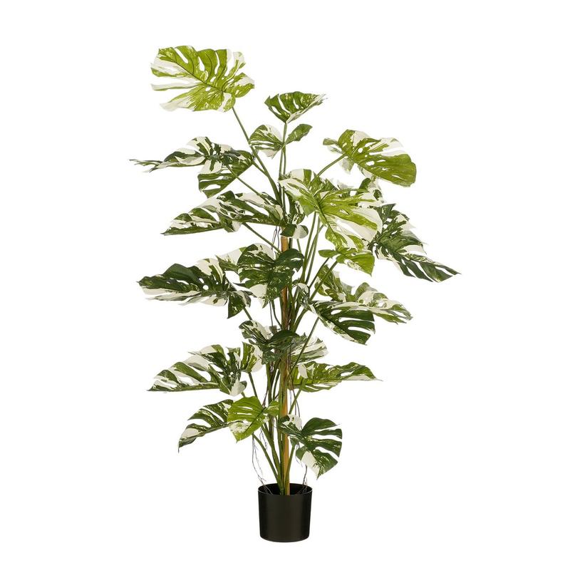 Monsteraboom Kunstplant - H140 x Ø120 cm - Groen-Mica Decorations-Ik Hout ervan.