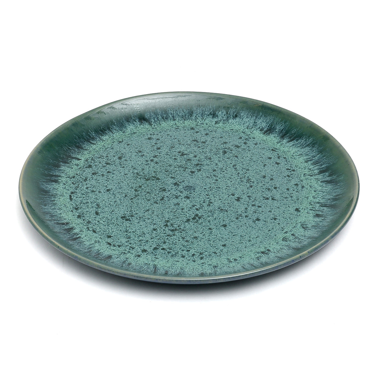 Het aqua dinerbord