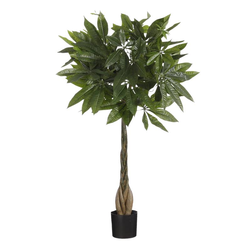 Pachira Kunstplant - H80 x Ø60 cm - Groen-Kunst planten-Mica Decorations-Ik Hout ervan.