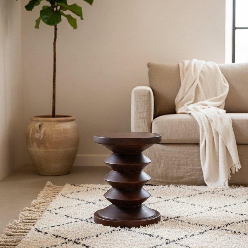 Pacific kruk/bijzettafel Kiribati-bijzettafel-Raw Materials-Ik Hout ervan.