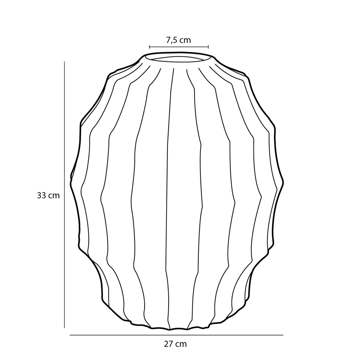 Pippa Vaas - H33 x Ø27 cm - Keramiek - Roze-vazen-Mica Decorations-Ik Hout ervan.