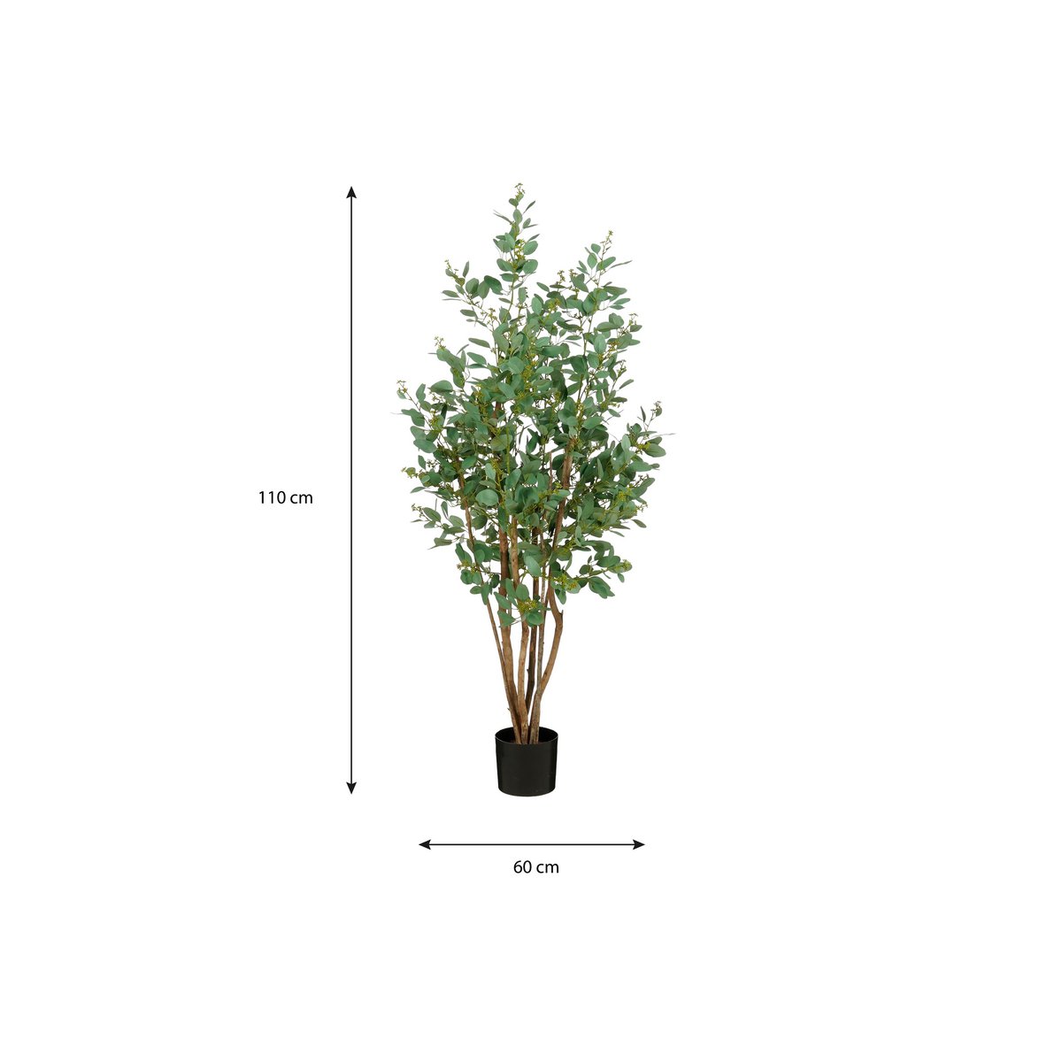 Populier Kunstplant - H110 x Ø60 cm - Groen-Kunst planten-Mica Decorations-Ik Hout ervan.