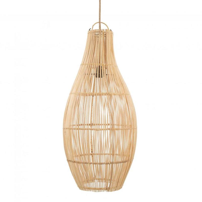 Rotan hanglamp The Flacon, elegante en duurzame verlichting voor elk interieur.