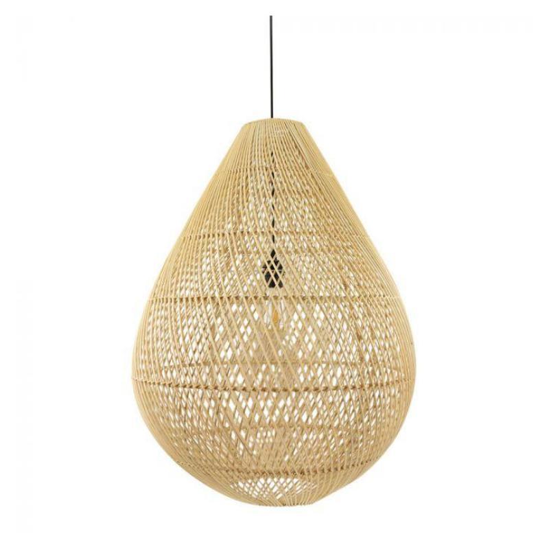 Rotan hanglamp druppelvormige naturel ♥