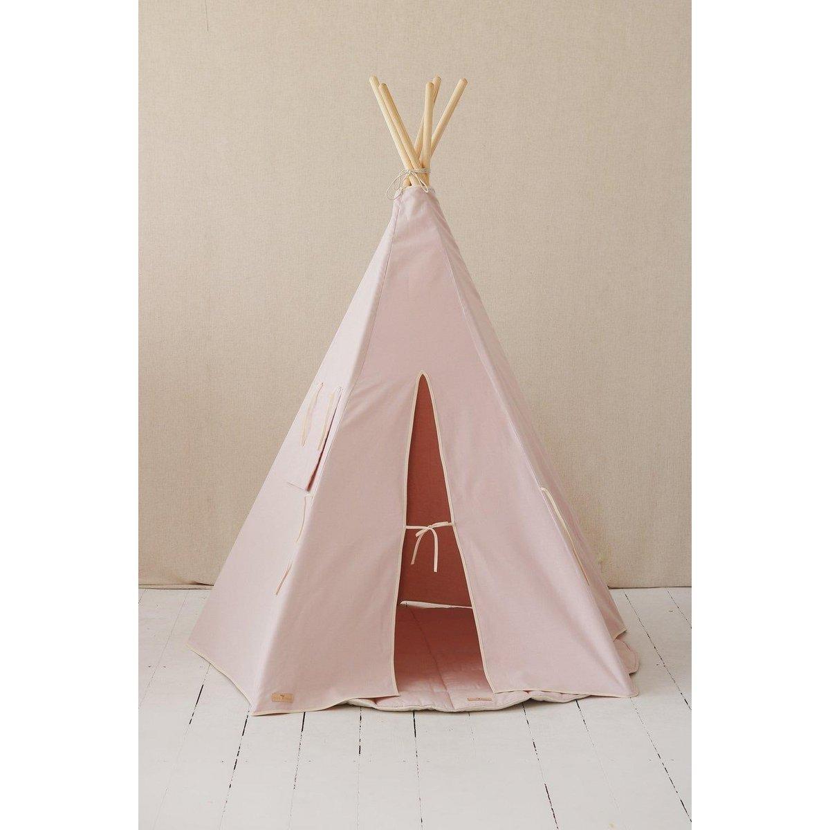 "Roze" Tipi en mattenset-Moi Mili-Ik Hout ervan.