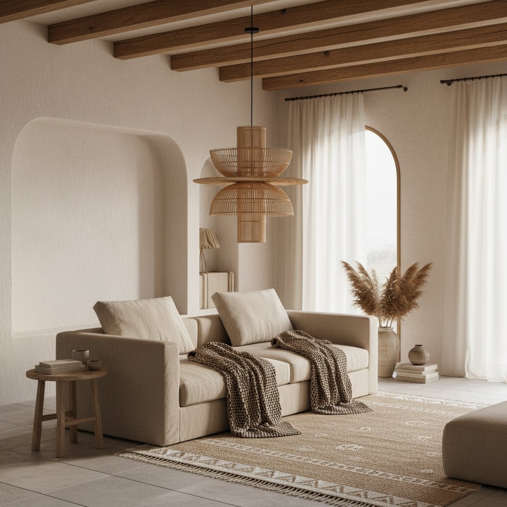 Saturn rotan hanglamp