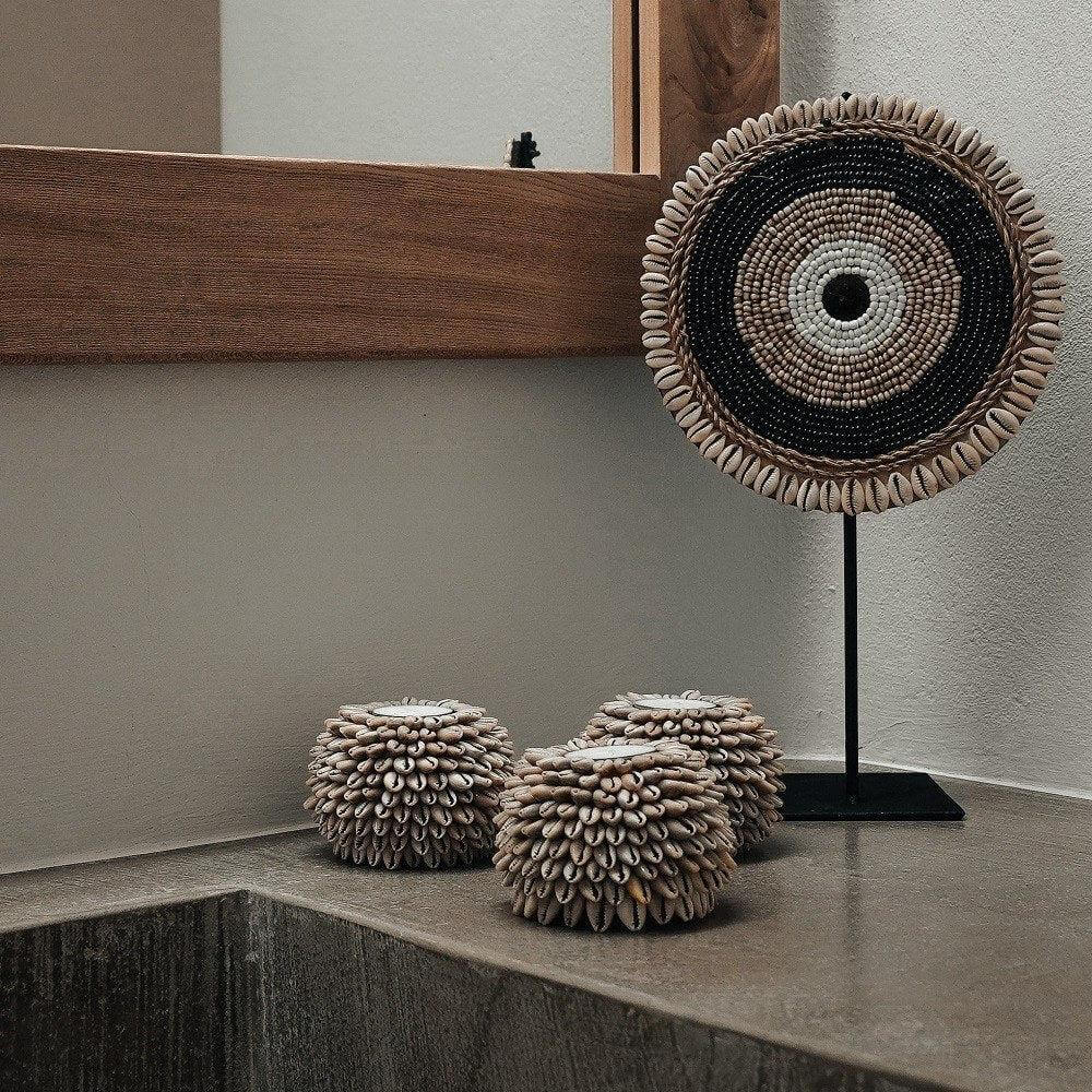 Schelpen decor Camero zwart