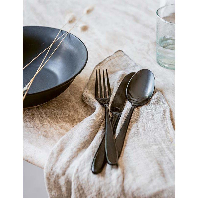 Set/6 Tea Spoons Matt Black-vtwonen-Ik Hout ervan.