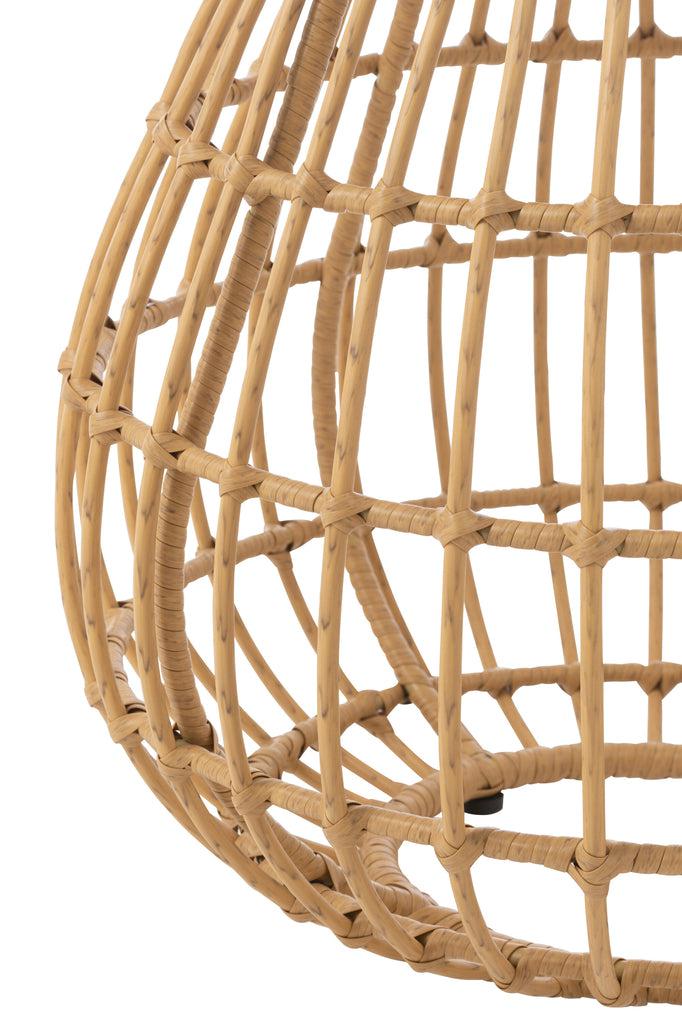 Outdoor Sidetable Rotan & Hout J-Line Sidetable Basket Outdoors Rattan/Wood Natural Width 48 Height 47 Length 48 Weight 3 kg Collection Zomer 2022 Colour Natural Material composition Iron(37%),paulownia wood(18%),rattan(45%) Max seating weight 140