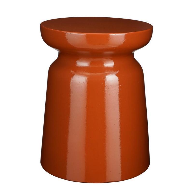 Stage Bijzettafel - H45 x Ø35 cm - Cement - Oranje-bijzettafel-Mica Decorations-Ik Hout ervan.