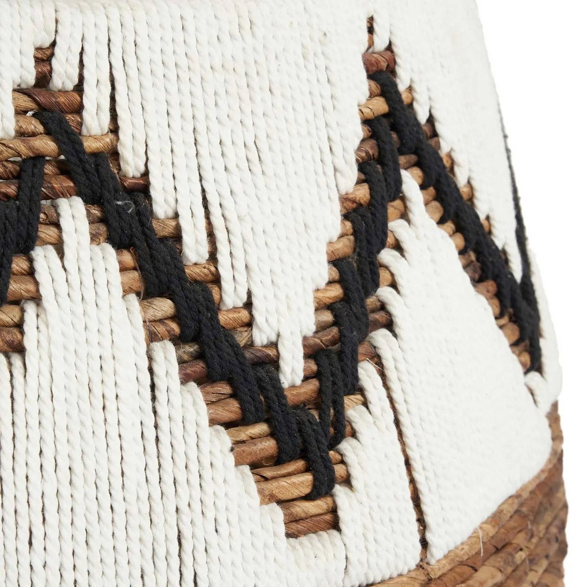 The Little Bay Strandmand - Natuurlijk Wit - L-manden met deksel-Bazar Bizar Living-Ik Hout ervan.