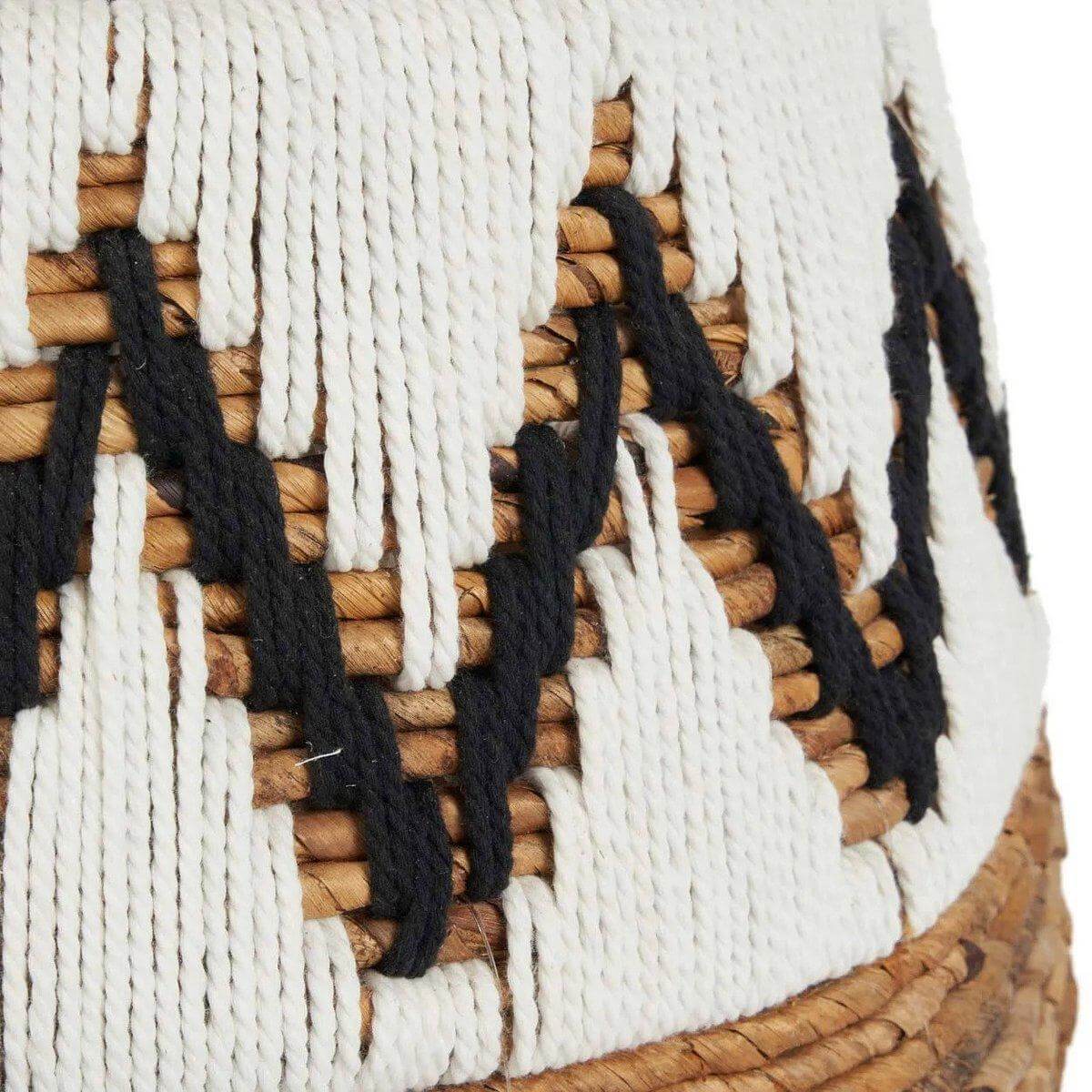 The Little Bay opbergmanden met deksel - Natuurlijk Wit - M