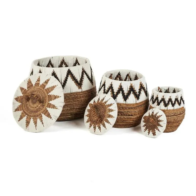 The Little Bay Strandmand-manden met deksel-Bazar Bizar Living-Ik Hout ervan.