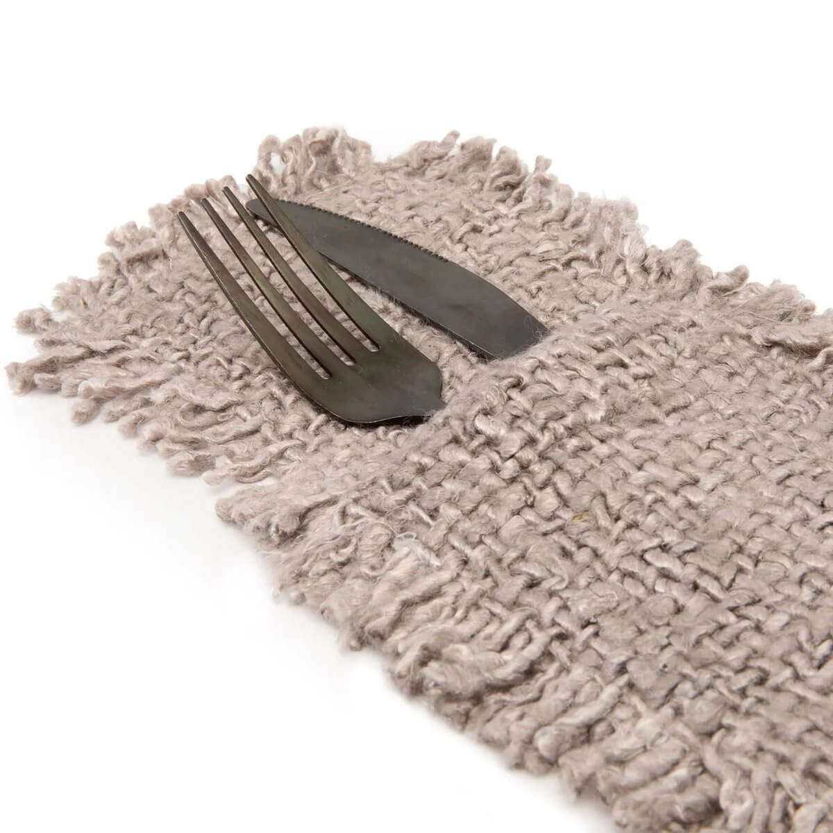 The Oh My Gee Bestekhouder - Parelgrijs - Set van 4