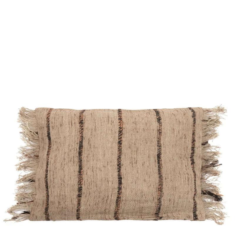 The Oh My Gee Kussenhoes - Beige Zwart - 30x50-Bazar Bizar Living-Ik Hout ervan.