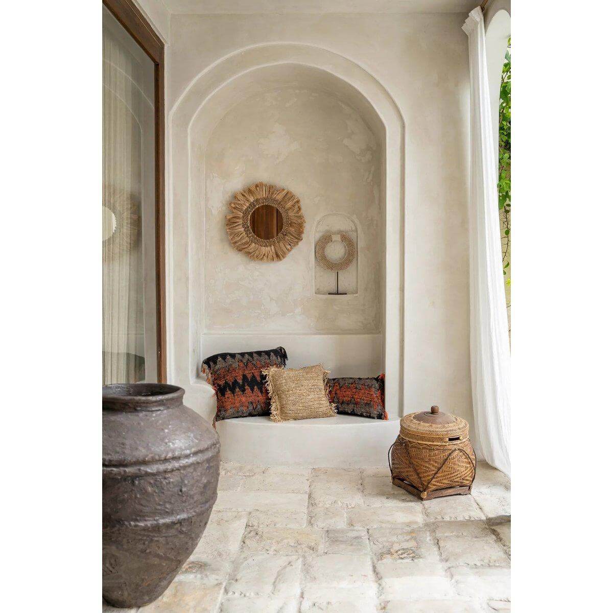 The Oh My Gee Kussenhoes - Zwart Oranje - 60x60-kussens-Bazar Bizar Living-Ik Hout ervan.