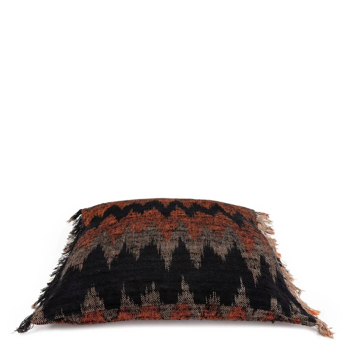 The Oh My Gee Kussenhoes - Zwart Oranje - 60x60-kussens-Bazar Bizar Living-Ik Hout ervan.