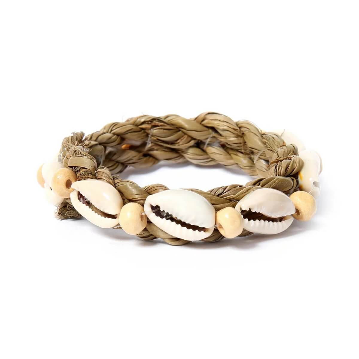 Bohemian shell servetring by Bazar Bizar Living, decorative napkin ring set of 4 with coastal charm, 5cm wide, perfect for dining elegance.