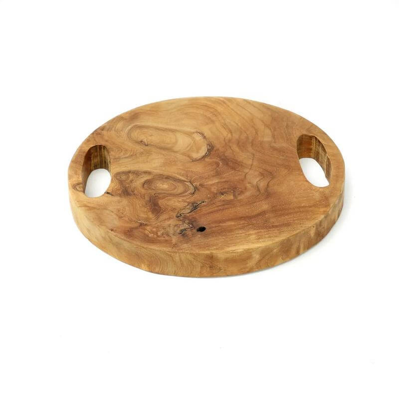 The Teak Root Tray - Natural - S-Bazar Bizar Living-Ik Hout ervan.