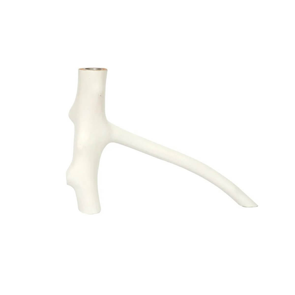 Bohemian Triple Twig Candle Holder in white, organic design, decor by Bazar Bizar Living, perfect for cozy interiors.