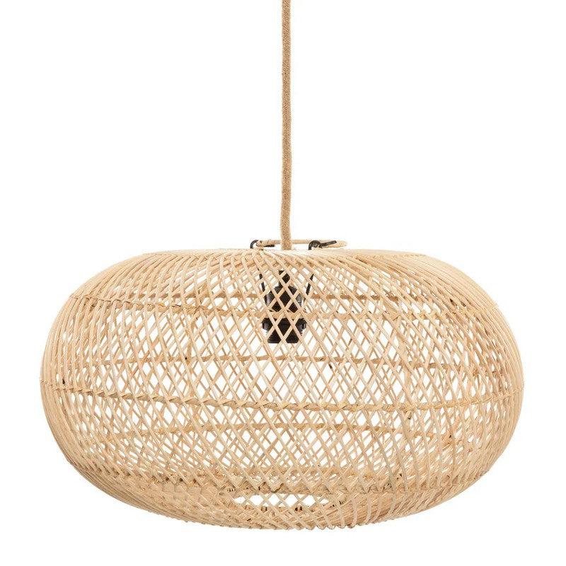 Rotan hanglamp The Wholly Hanger - Naturel, middelgrote maat, schattig ontwerp zonder bedrading, sfeervolle schaduwen.