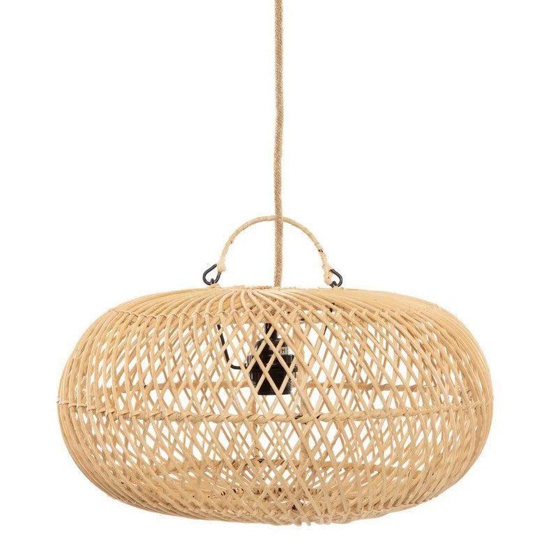 Rotan hanglamp The Wholly Hanger in naturel, schattig design voor sfeervolle verlichting zonder elektrische bedrading.