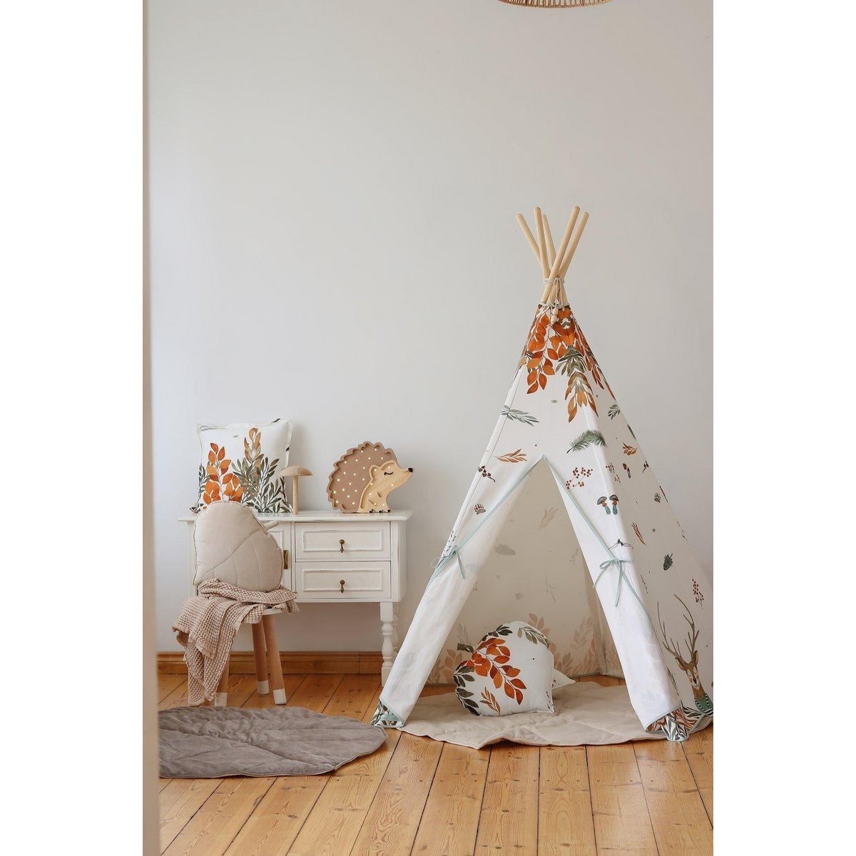 Tipi en mattenset "Forest Friends"-Moi Mili-Ik Hout ervan.