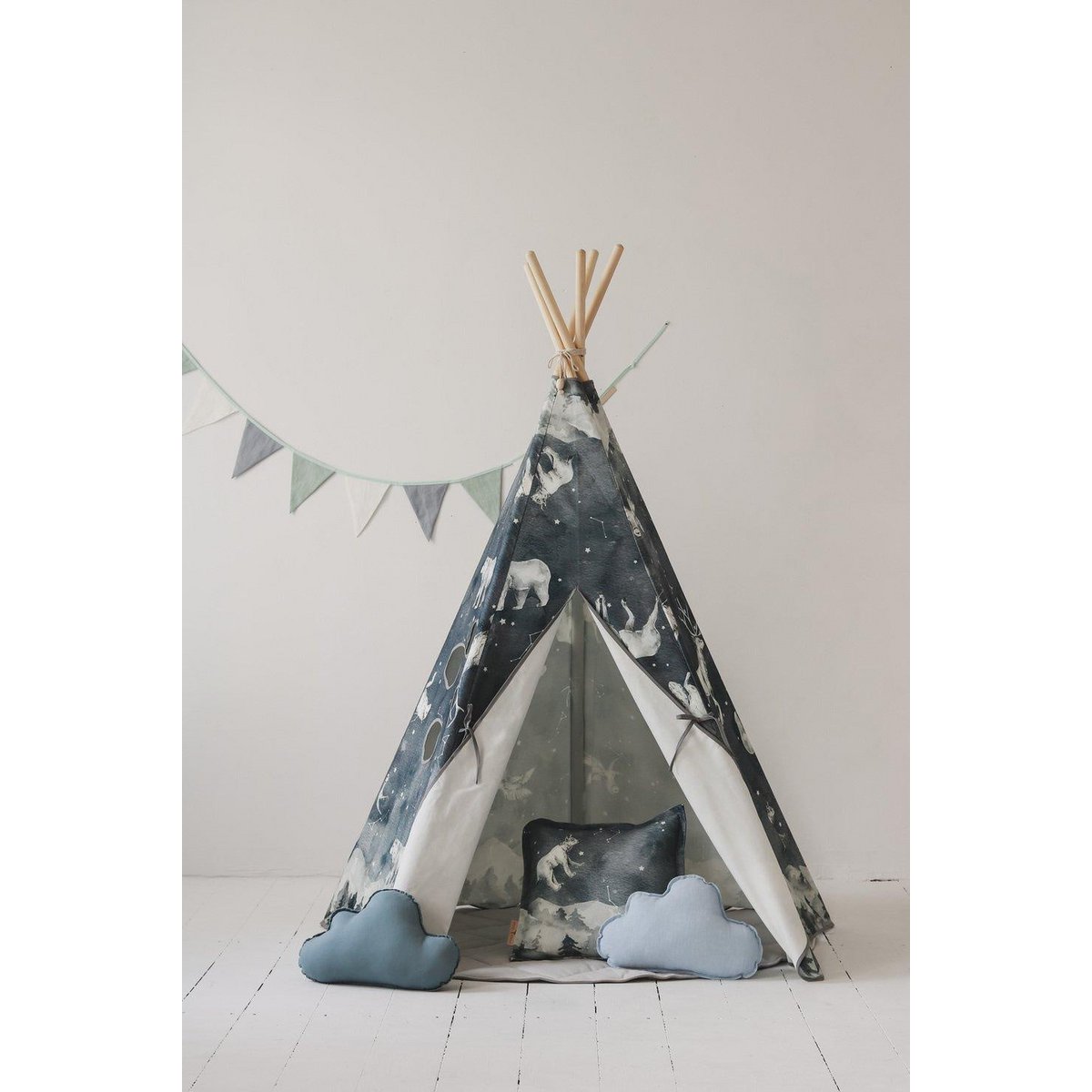 Tipi-tent "Nachtelijke hemel"-Moi Mili-Ik Hout ervan.