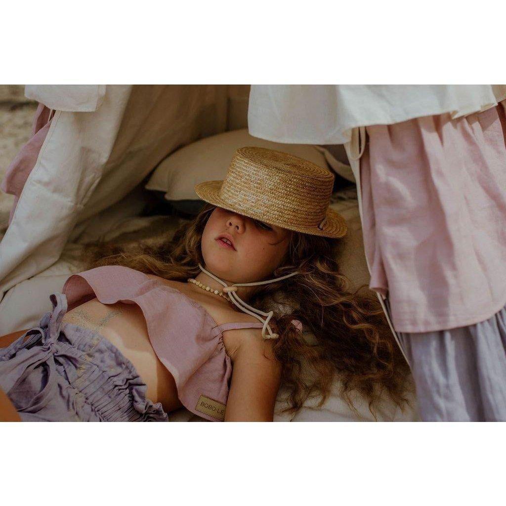 Tipi-tent "Powder Frills" met franje-Moi Mili-Ik Hout ervan.