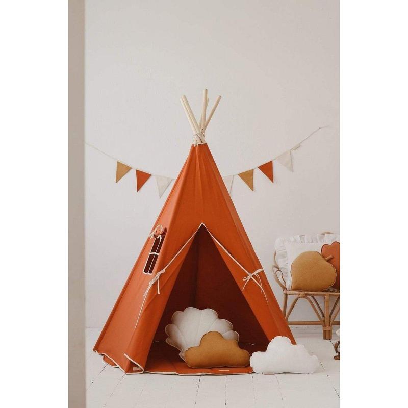 Tipi-tent "Red Fox"-Moi Mili-Ik Hout ervan.