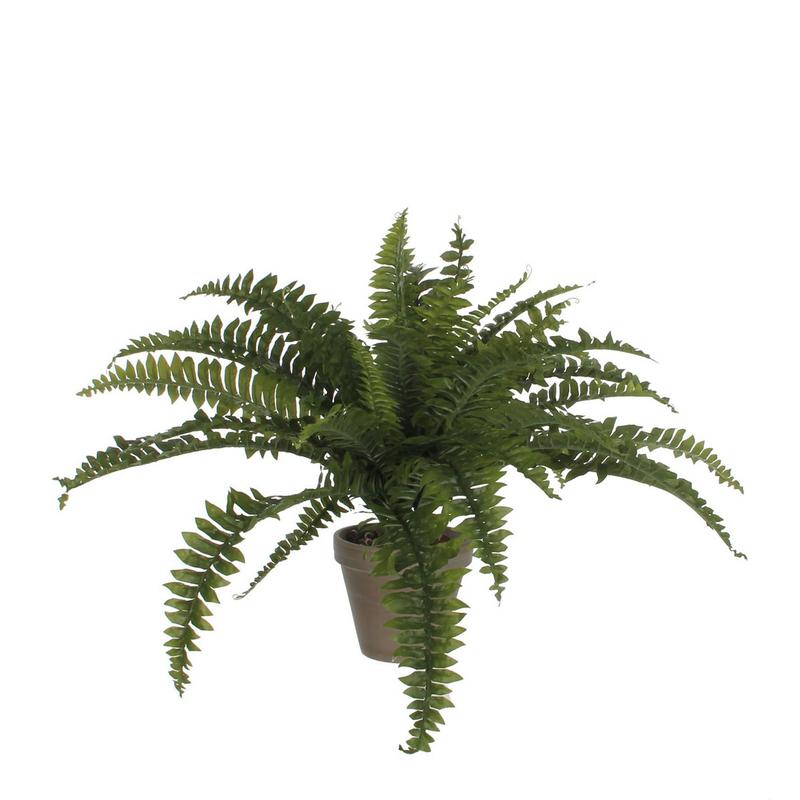 Varen Kunstplant in Bloempot Stan - H40 x Ø70 cm - Groen-Mica Decorations-Ik Hout ervan.
